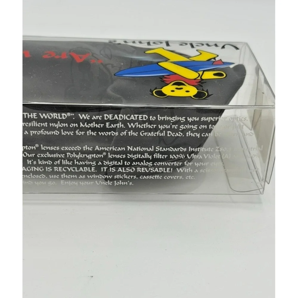 Uncle John's Grateful Dead Eyes of the World Sunglasses Stealie Brown w/ Case